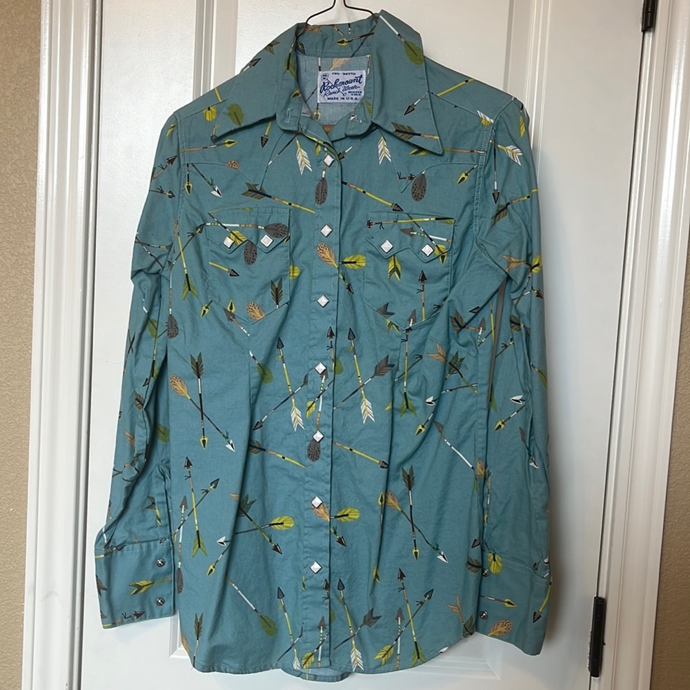 rockmount ranch wear womens S pearl snap